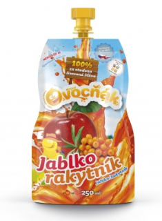 Mošt OVOCŇÁK 250 ml  Jablko - Rakytník