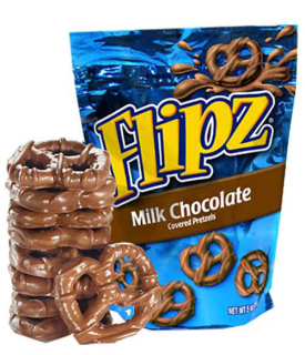 Flipz Milk Chocolate 100g preclíky v mléčné čokoládě