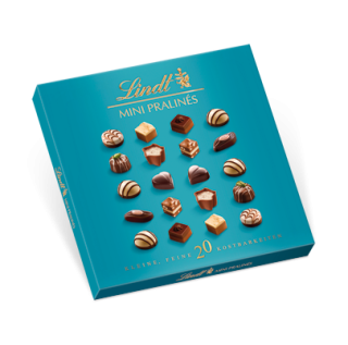 Bonboniéra LINDT mini 100 g  Pralines AKVAMARÍNOVÁ