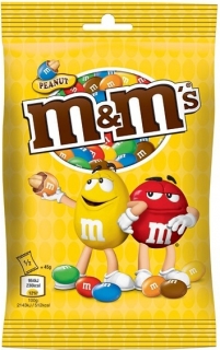 Čokoládové dražé M&M´s 90g ARAŠÍDY v čokoládě