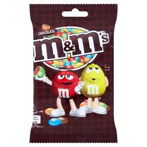 Čokoládové dražé M&M´s 90 g barevné ČOKOLÁDOVÉ dražé
