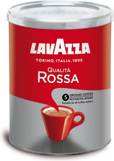 Káva Lavazza 250 g ROSSA plechová dóza