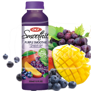 SMOOTHIE drink OKF 350 ml MULTIVITAMÍN PURPLE - fialový