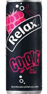 Limonáda RELAX 0.33 ml - COLA & MALINA