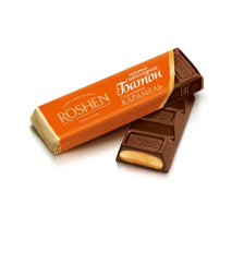 ROSHEN mléčná čokoládová tyčinka plněná karamelem 40g 