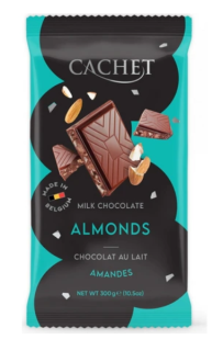 Belgická čokoláda CACHET 300 g HOŘKÁ 54% MANDLOVÁ