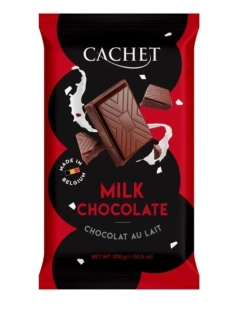 Belgická čokoláda CACHET 300 g MLÉČNÁ