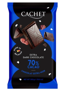 Belgická čokoláda CACHET 300 g HOŘKÁ 70%