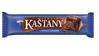 Ledové kaštany Orion 45 g mléčné s kakao-oříškovou náplní