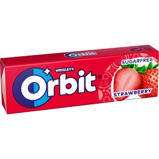 Žvýkačky ORBIT dražé 14 g JAHODA  balení 30 ks
