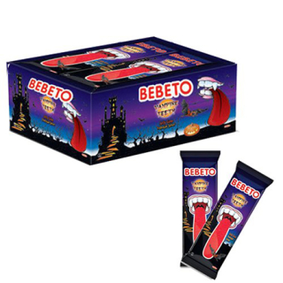 BEBETO Želé JAZYK + zuby 25 g - balení 24 ks (1 ks = 10,- Kč)