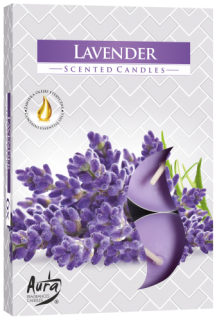 Bispol vonné čajové svíčky 6 ks - LAVENDER - levandule