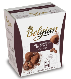 Bonboniéra THE BELGIAN 200 g KAKAOVÉ truffes
