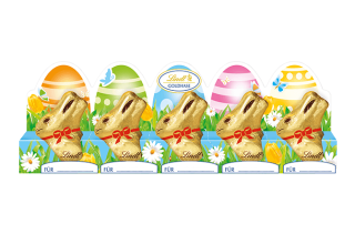 Lindt mini ZLATÍ ZAJÍČCI 50 g  5 ks  VÝPRODEJ  DMT: 8/2026
