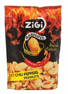 ZIGI marinované arašídy 70g s příchutí HOT CHILLI