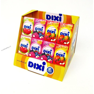 Hroznový cukr DIXI 45 g mix příchutí - s vitamíny a kalciem (balení 32 ks)