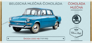 Čokoláda RETRO 100 g "Škoda 1000 MB" mléčná