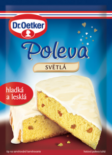 Dr.Oetker hotová poleva tuhá 100 g - SVĚTLÁ ČOKOLÁDA
