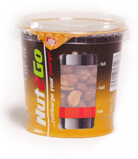 NUT 2 GO - Arašídy v kelímku 200g - S MEDEM