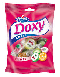 Roksové bonbóny DOXY 90 g fruits s ovocnými příchutěmi