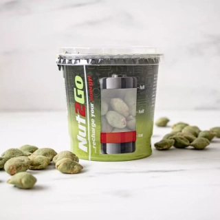 Nut 2 Go - Arašídy wasabi v plastovém kelímku 150g