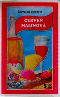 Potravinářská barva 5g MALINOVÁ ČERVEŇ