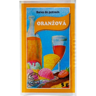 Potravinářská barva 5g ORANŽOVÁ
