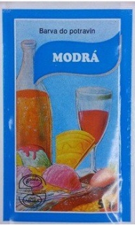 Potravinářská barva 5g MODRÁ