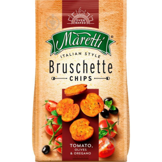 Bruschette chips 70 g TOMATO, OLIVES & OREGANO