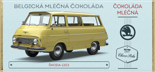 Čokoláda RETRO 100g Škoda 1203 mléčná