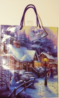 Dárková papírová taška 26x32cm STARÁ ANGLIE