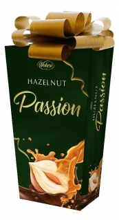 Bonboniéra VOBRO Hazelnut Passion s mašlí 196g