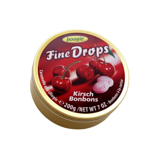 Woogie drops v plechové krabičce 200g - TŘEŠEŇ