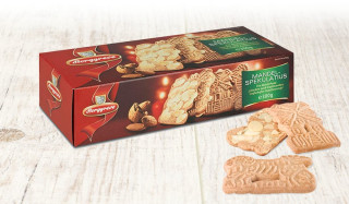 Perníkové sušenky s mandlemi - MANDEL-SPEKULATIUS 300 g v krabičce