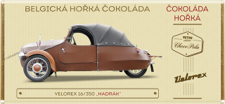 Čokoláda RETRO 100g JAWA 350 VELOREX "Hadrák" hořká