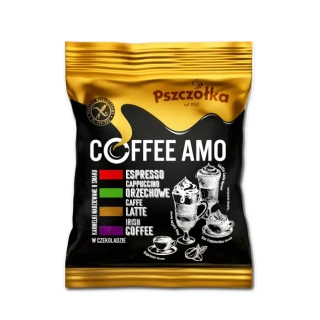 Čokoládové bonbóny COFFEE AMO 100 g - s náplní espresso, cappuccino, latte a irská káva