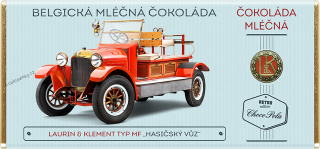 Čokoláda RETRO 100g "L&K Hasičský vůz" mléčná