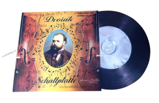 Čokoládová gramofonová deska 80 g DVOŘÁK