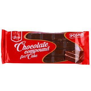 Cukrářská poleva tuhá tabulková 90 g - HNĚDÁ