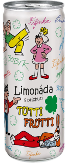 Ovocná limonáda ČTYŘLÍSTEK plech 250ml TUTTI FRUTTI