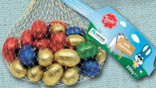 Čokoládová BAREVNÁ VAJÍČKA v síťce 200g (cca 30 ks) - VÝPRODEJ !!! - poslední 1 ks