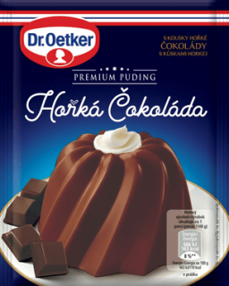 Dr.Oetker puding 52g PREMIUM Hořká čokoláda