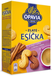 Sušenky OPAVIA Zlaté ESÍČKA 220g
