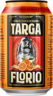 Limonáda TARGA FLORIO plechovka 330 ml POMERANČOVÁ
