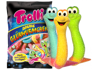 Želé TROLLI  ČERVÍCÍ kyselí 1 kg  sáček