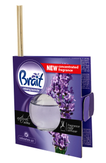 Brait vonný difuzér se 4 tyčinkami LEVANDULE