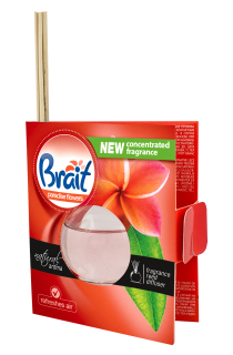 Brait vonný difuzér se 4 tyčinkami RAJSKÉ KVĚTY