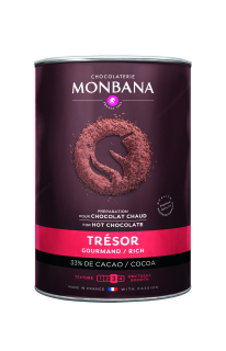 MONBANA francouzská horká čokoláda 1 kg TRÉSOR 33 % kakaa
