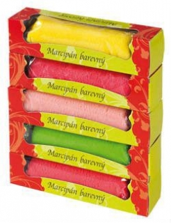 Potahovací hmota 500 g MARCIPÁN MANDLOVÝ - 5 barev (5x 100 g)
