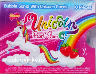 Žvýkačky UNICORN PEARL GUM 20 g